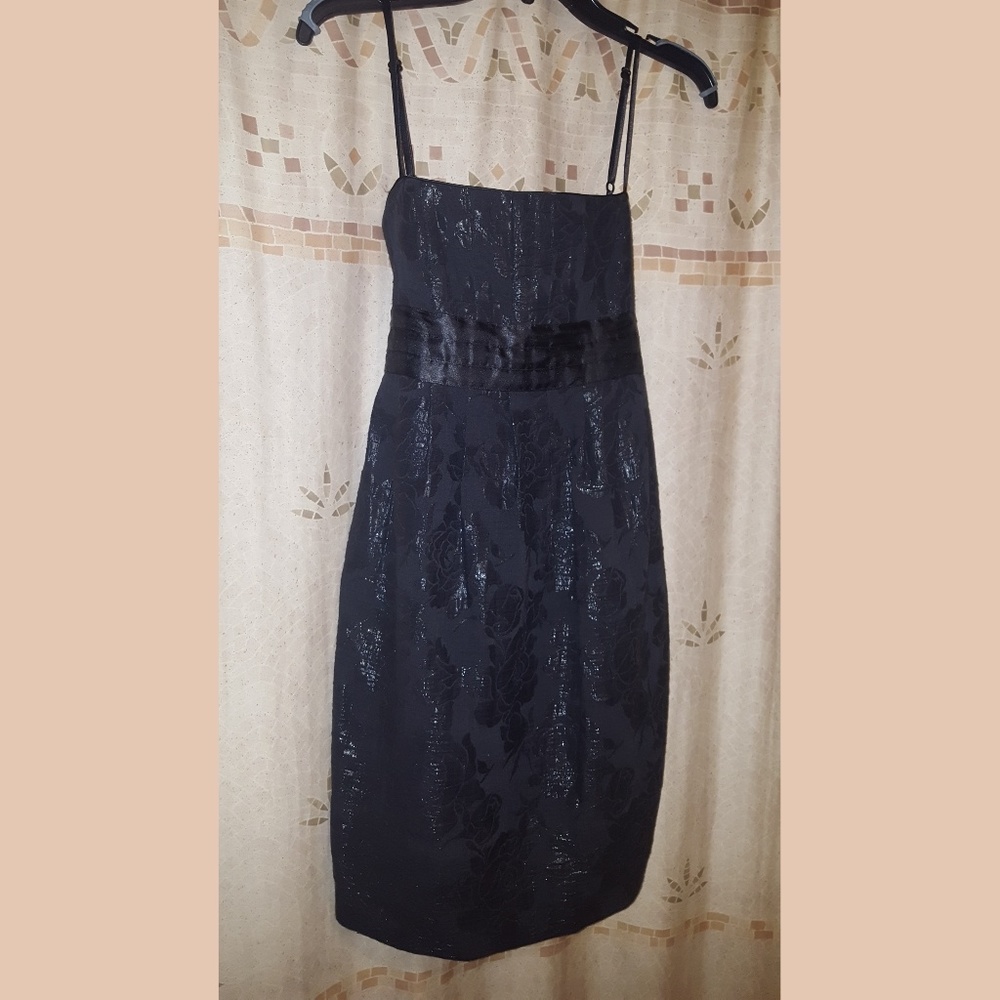 BCBGirls Black Metallic Formal Cocktail